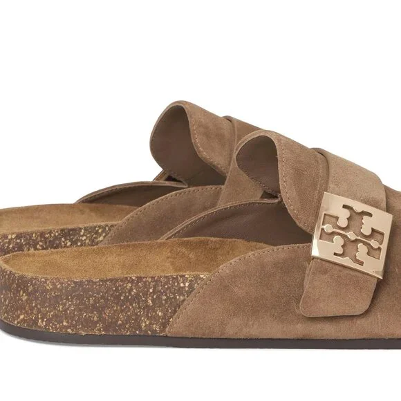Tory Burch Suede Mellow Mule – River Rock - Picture 4 of 9